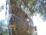 Ship's bow is ready to sail